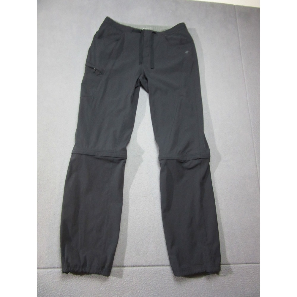 Mountain Hardwear Convertible Pants Womens 8/32 Gray Hiking Zip Off Outdoor